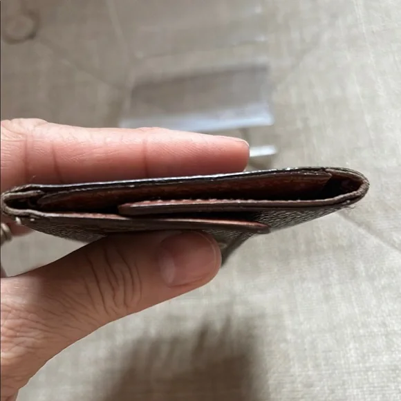 6 Key Holder Louis Vuitton Dark Brown Monogram Wallet - Picture 8 of 9